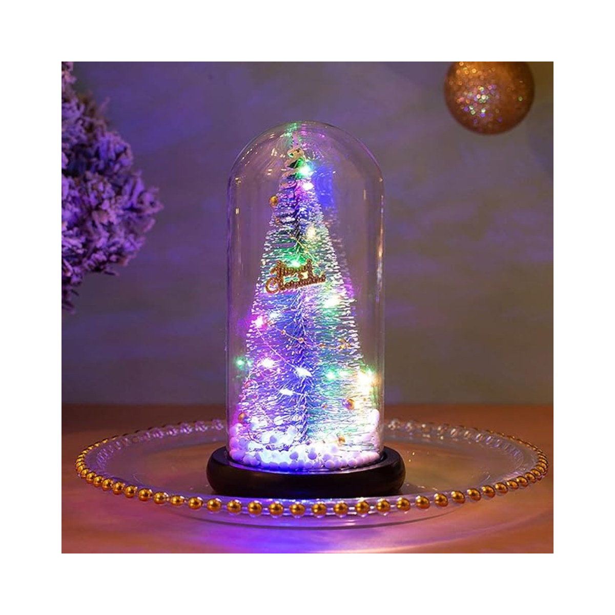 🎄 Árbol de Navidad en Cúpula de Cristal – Ilumina Tu Navidad con Encanto